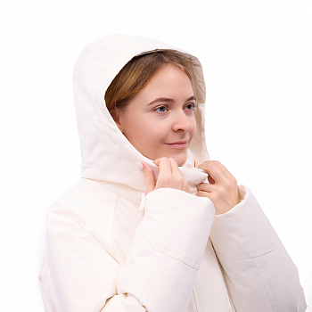 AYMV296-4 Пуховик длинный Sports Style белый